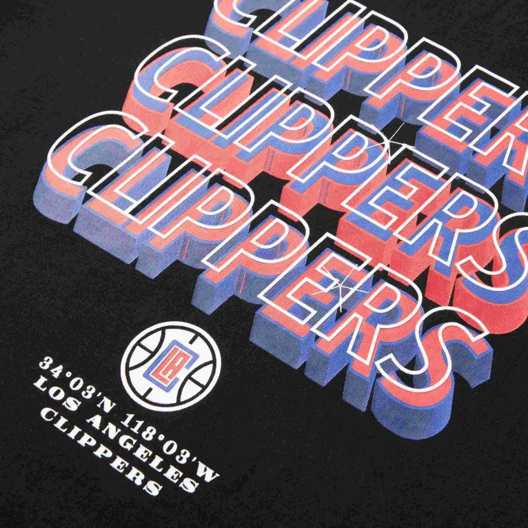 NBA Los Angeles Clippers T Shirts Unisex Black-2