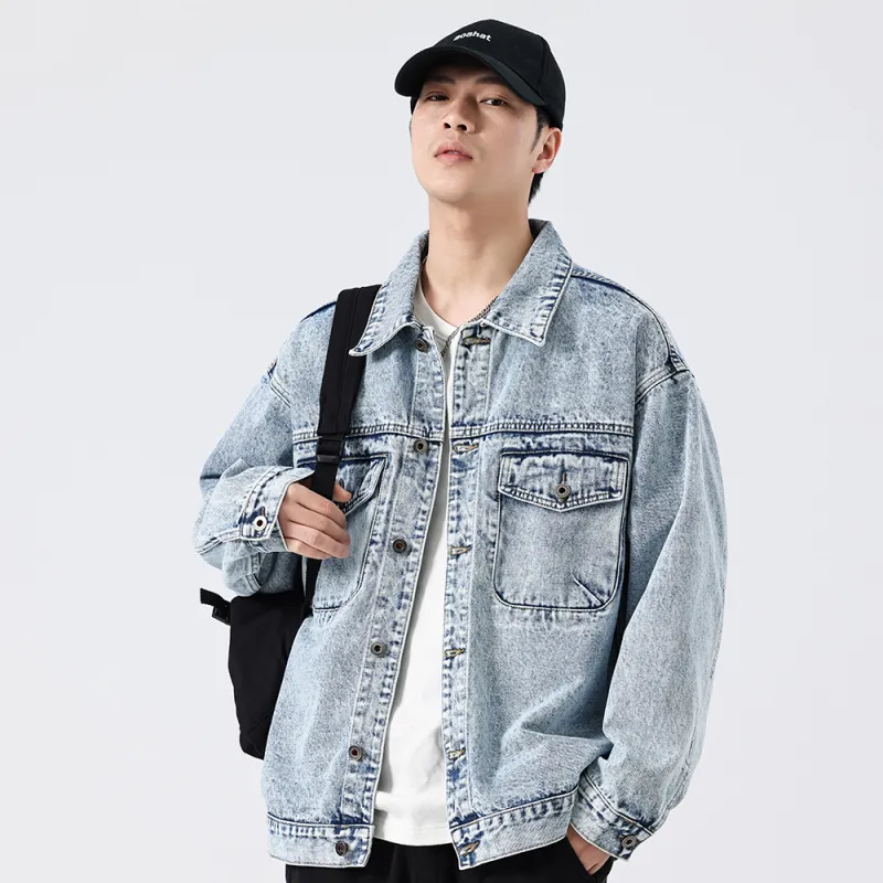 VALKOMM Denim Jacket Unisex Graphite Blue-3