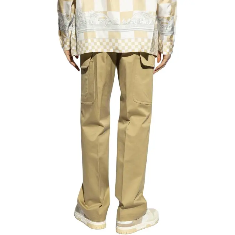 Versace Logo Embroidered Cargo Pants-4