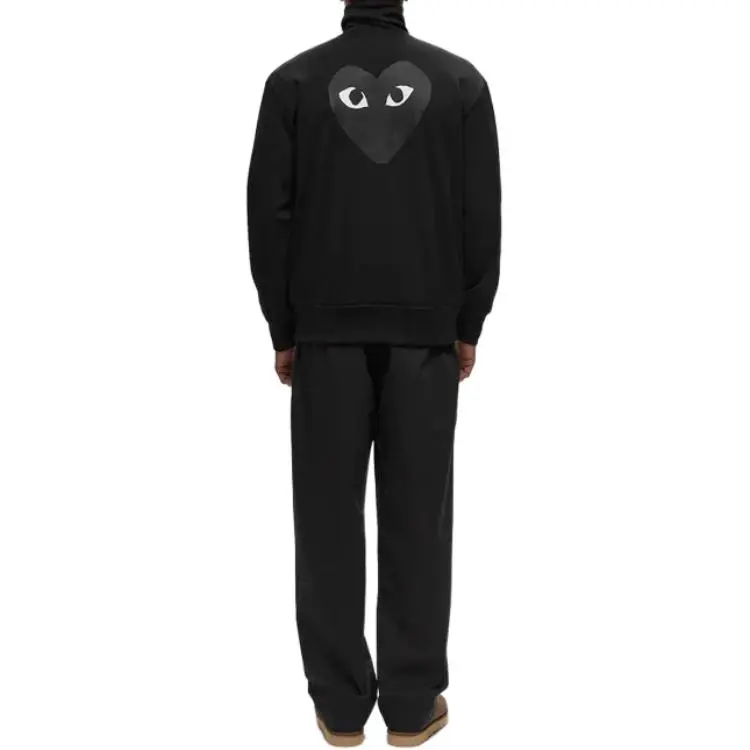 CDG Play Jackets Coats Unisex Black-3