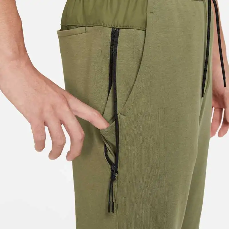 Nike Knitted Sports Pants Men's Medium Olive Green/Black-4