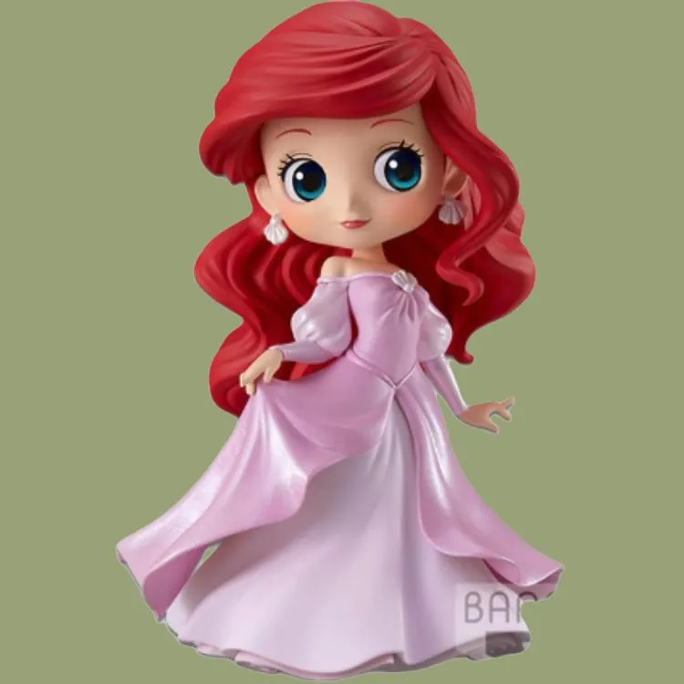 BANPRESTO Disney, Ariel Q Posket Princess Dress Style B Chibi Figures-3