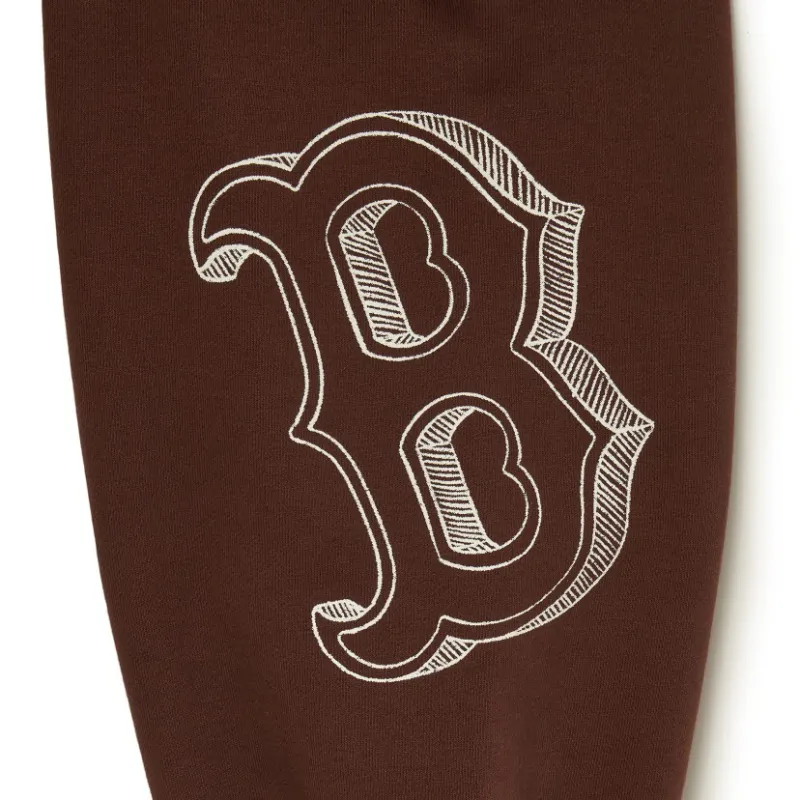 MLB Knitted Sweatpants Unisex Dark Brown-3