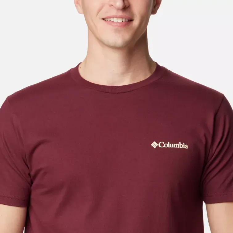 Columbia Pine Canyon T Shirts Men Red-2