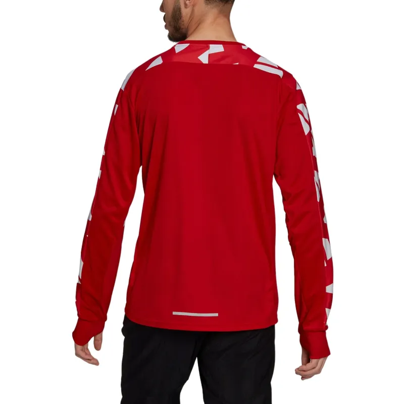 Adidas SWEATAEROREADY T Shirt Men's Light Scarlet/White-1