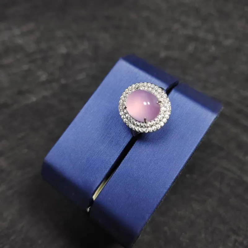 JUNWEN Chalcedony Rings Women's-5