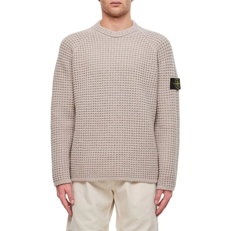 STONE ISLAND Sweater Men's Beige-3