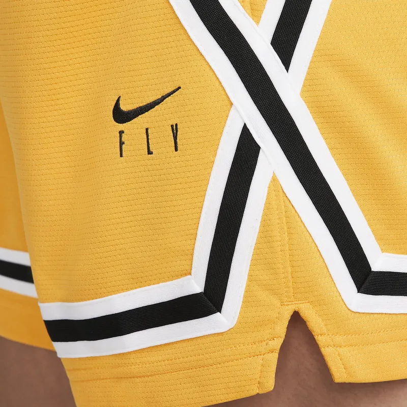 Nike Fly Crossover Casual Shorts Women's Yellow-4