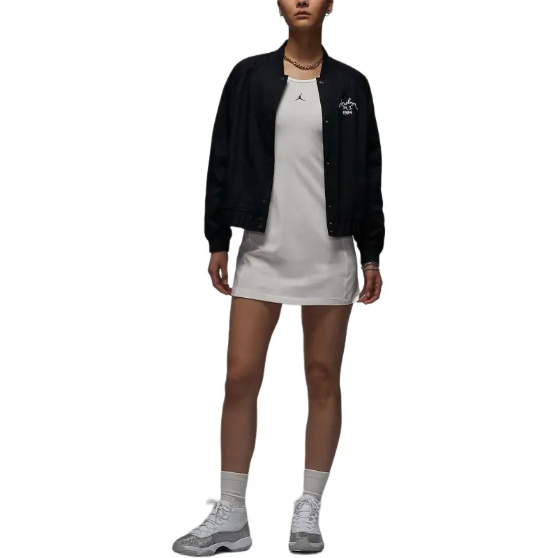 Jordan Jackets Coats Women's Black/Sail White-2