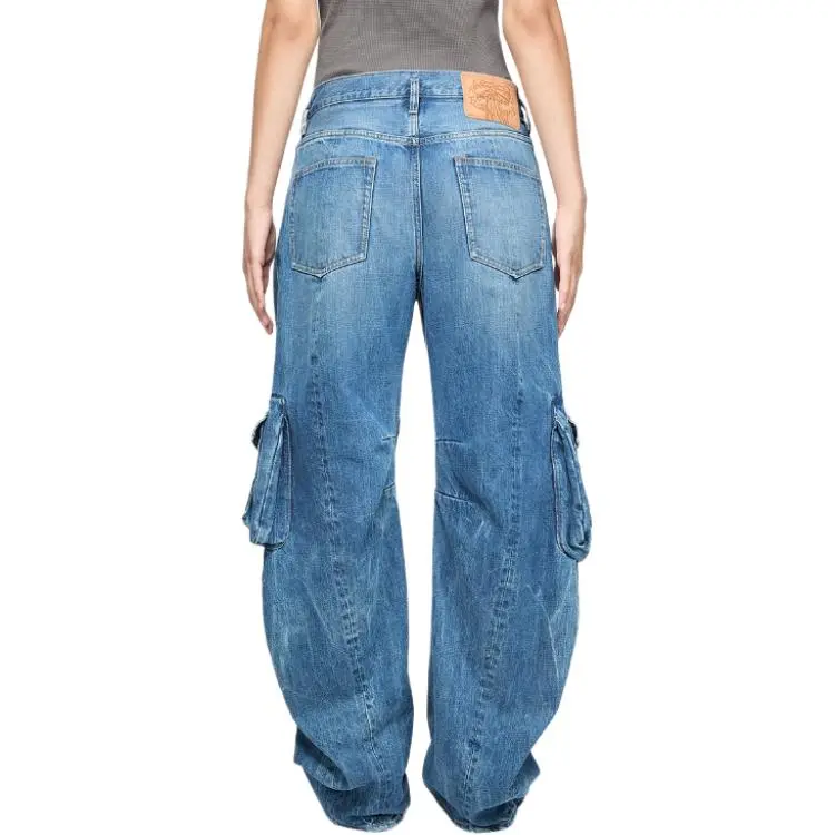 Acne Studios Trousers 'Mid Blue'-3