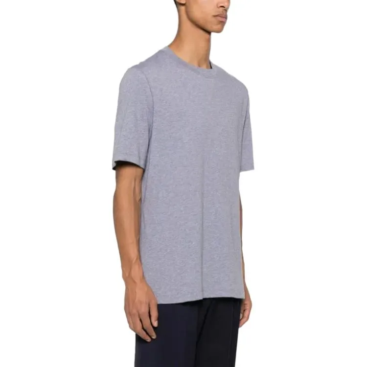 Brunello Cucinelli Mélange effect Cotton blend T shirt-3