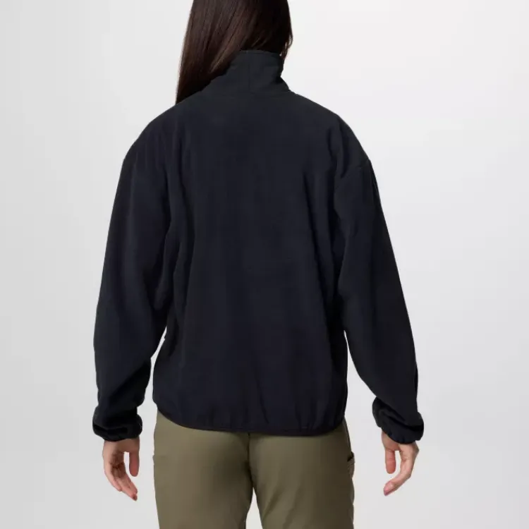 Columbia Women's Sequoia Grove™ Half Zip Fleece Jackets Coats Women's Black-3