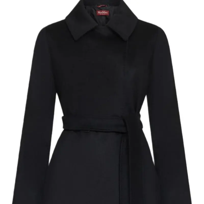 MaxMara Studio Bcollag Double Breasted Belted Coat-4