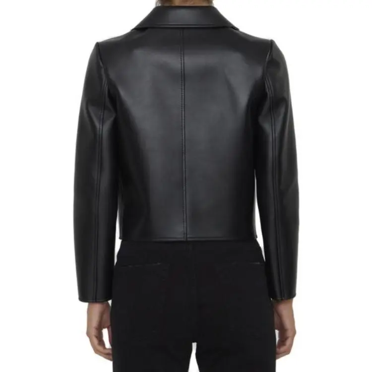 CELINE Jacket With Claudine Collar In Soft Lambskin-3
