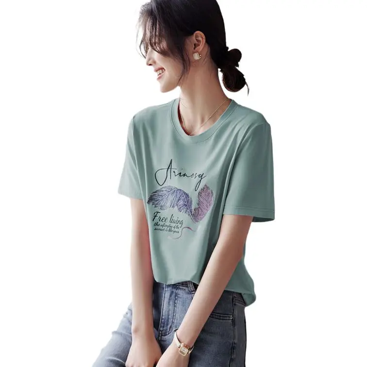 XWI Regular T Shirt Women's Gray Blue-1