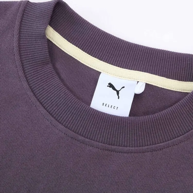 PUMA CLASSICSSelect HAUS T Shirt Unisex Charcoal Gray Purple 46-2