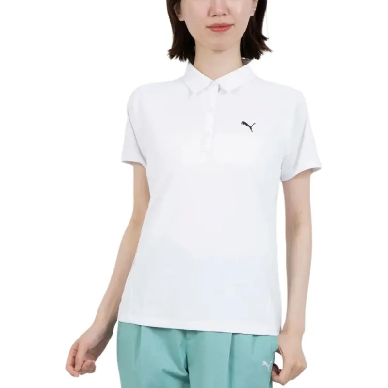 PUMA Golf Polo Shirt Women's White Light-3