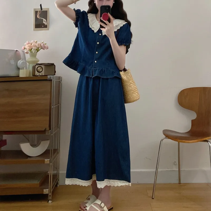 GULIANFEI Two Piece Skirt Sets Women's-4