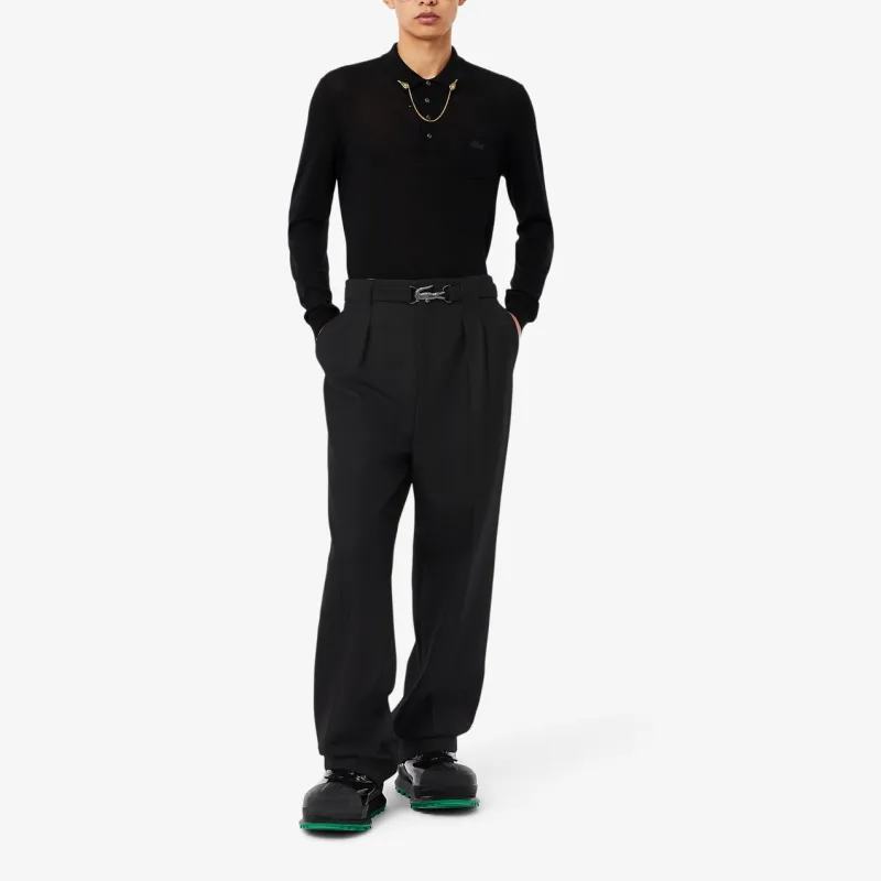 LACOSTE Logo buckle Trousers-2