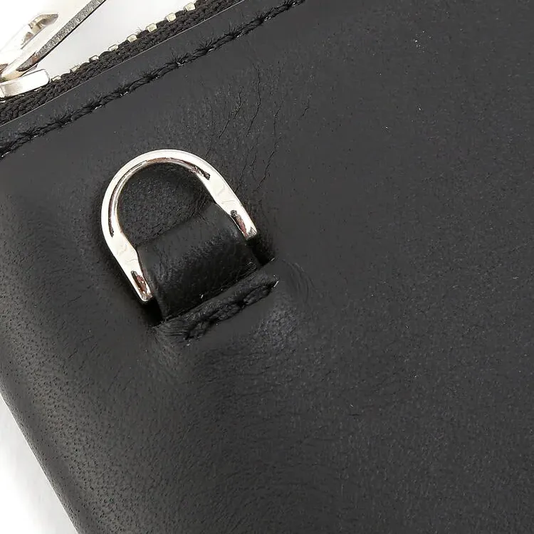 Schott N.Y.C. Cow Leather Shoulder Bag Women's Black-4