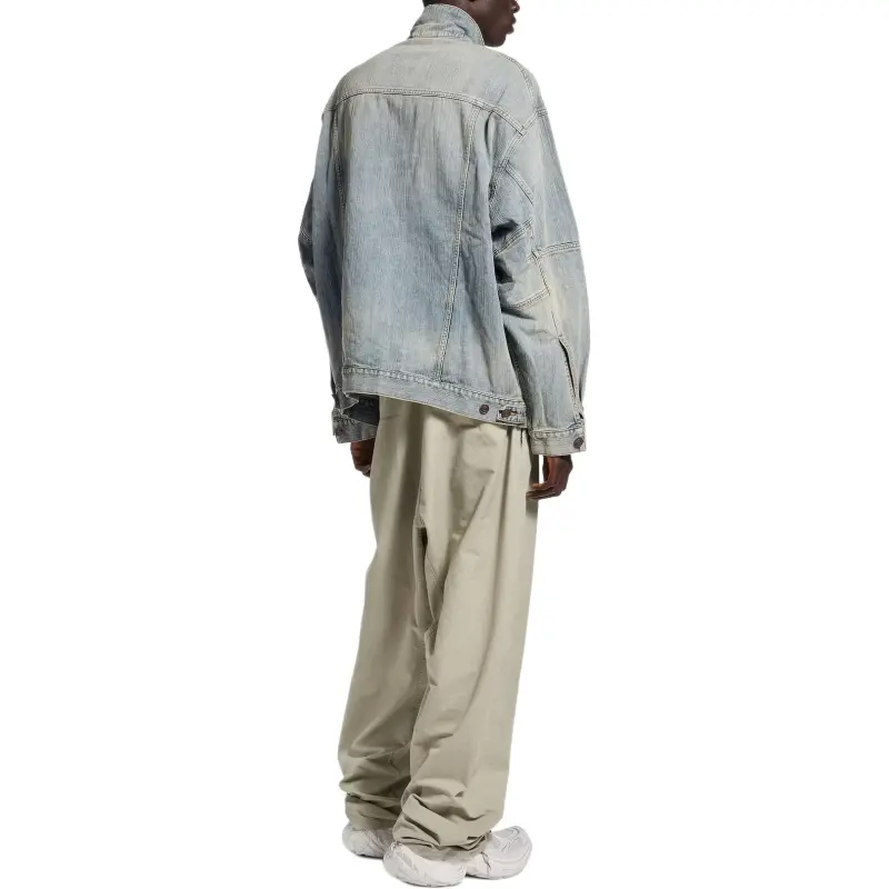 Balenciaga Denim Jacket Men's Blue-3