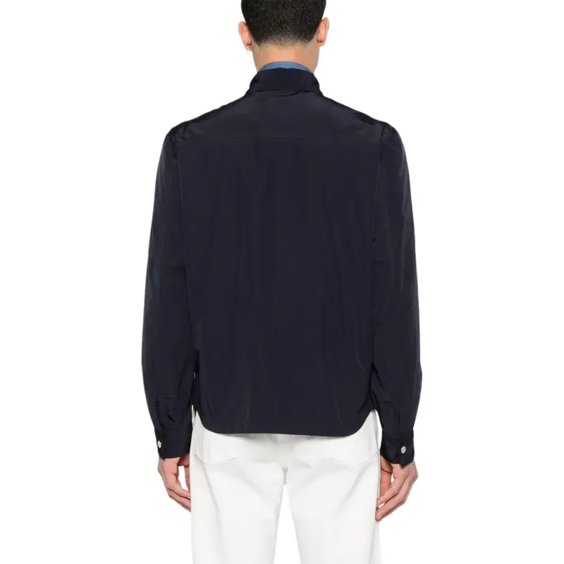 Brunello Cucinelli Water Resistant Shirt Style Unlined Outerwear Jacket-2