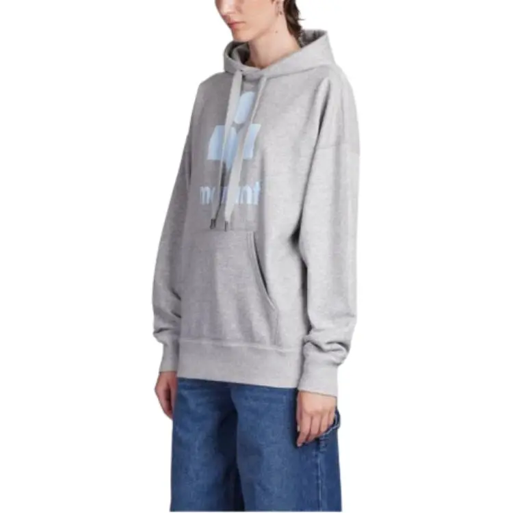 ISABEL MARANT Mansel Logoo Printed Drawstring Hoodie-2