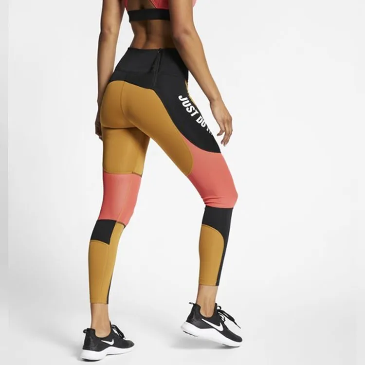 Nike Sports Pants Women's Yellow Black-3