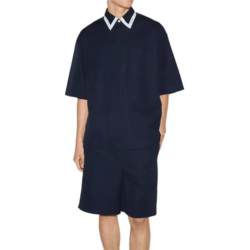 GUCCI Collared Detailed Short Sleeved Shirt-3