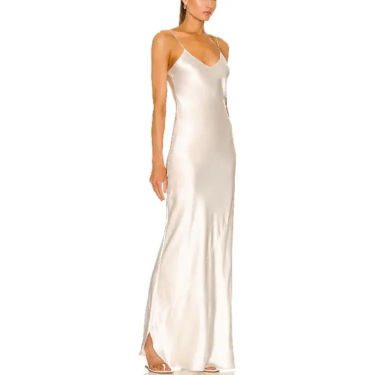 NILI LOTAN Slip Dress Women's Ivory-2