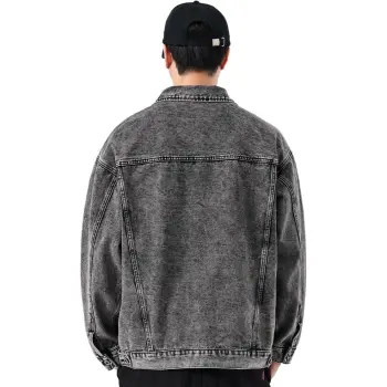 VALKOMM Denim Jacket Unisex Black Gray