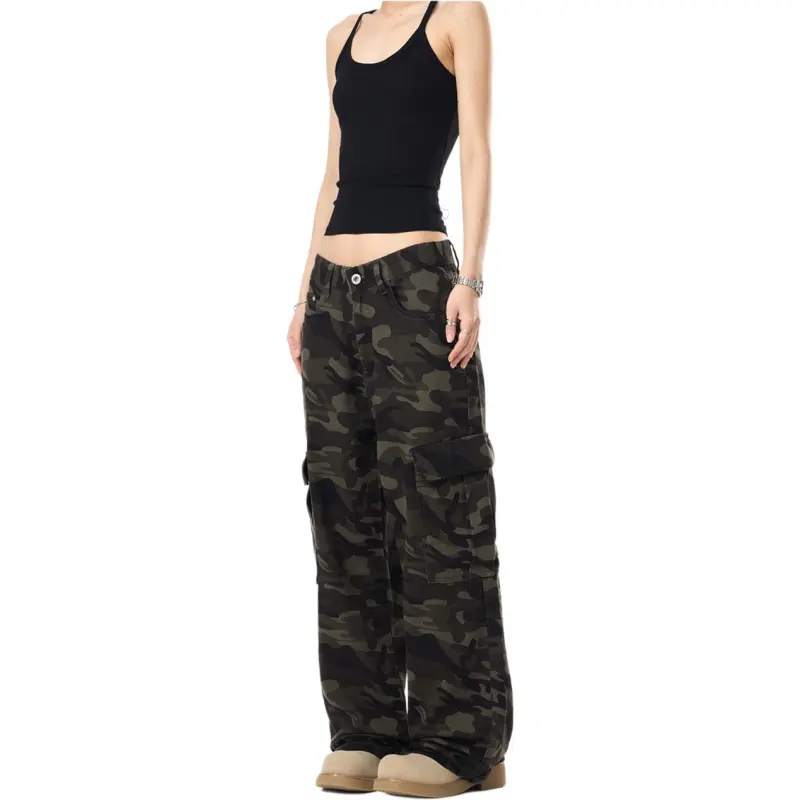 Concubine Zhu Jeans Unisex Camouflage-3