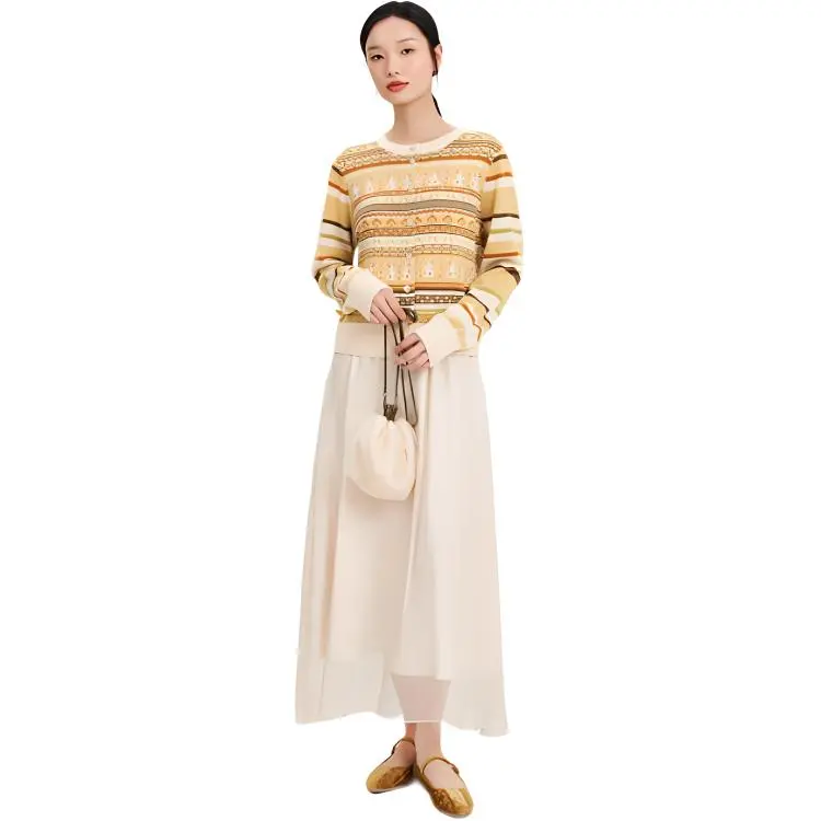 Fragment Sweater Women's Ginger Yellow-2