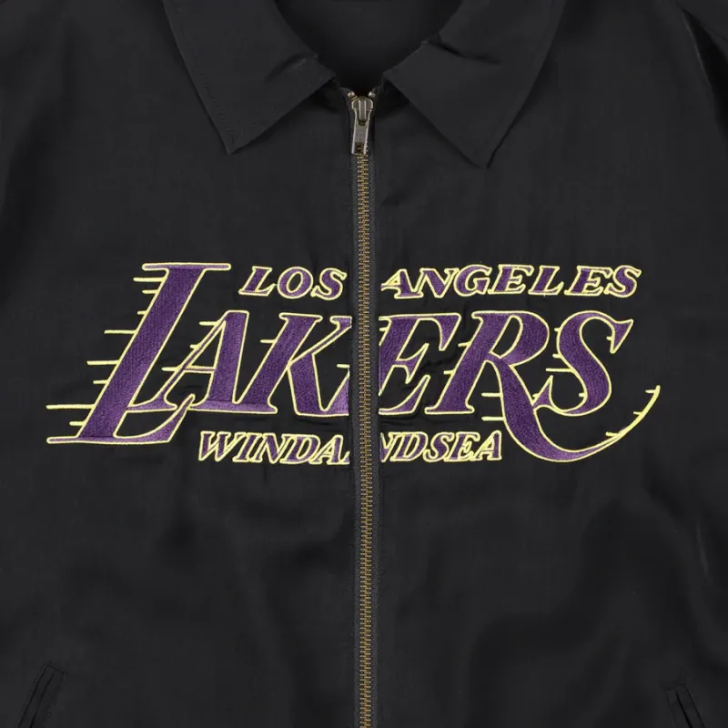 NBA x PARAPPA THE RAPPER X WIND AND SEA FW24 CHAMPIONS Jacket Unisex Black-3