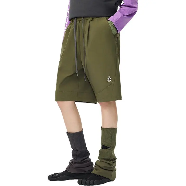 VOLCOM SS25 Casual Shorts Unisex Army Green-3