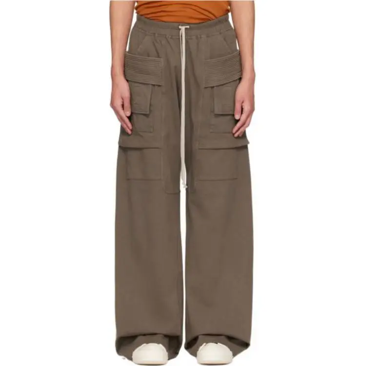 Rick Owens DRKSHDW Creatch Cargo Wide Drawstring Pants-2