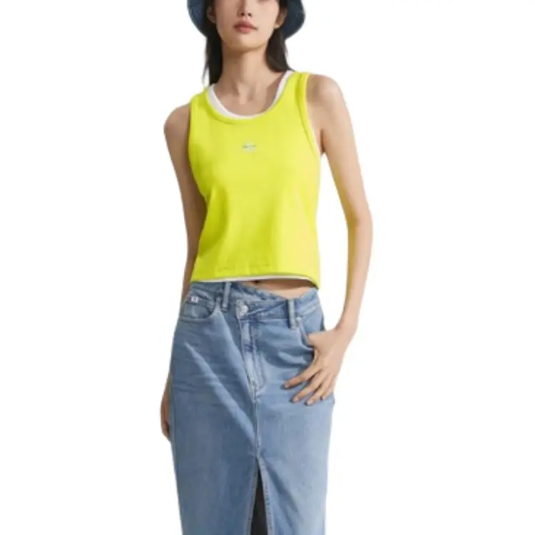 CALVIN KLEIN Rainbow Series Tank Top Unisex Neon Yellow-2