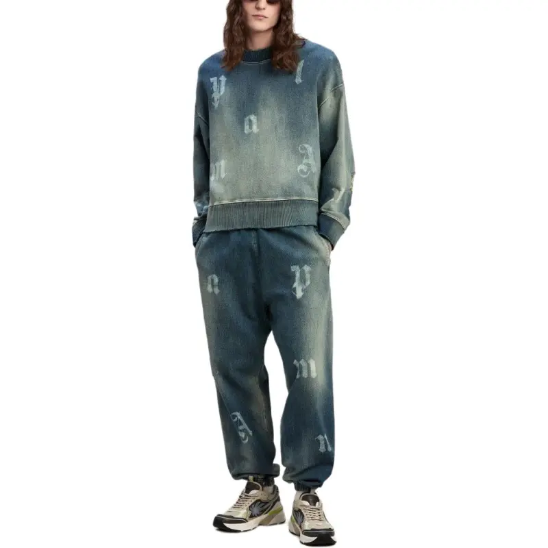 PALM ANGELS Logo Printed Crewneck Sweatshirt-1