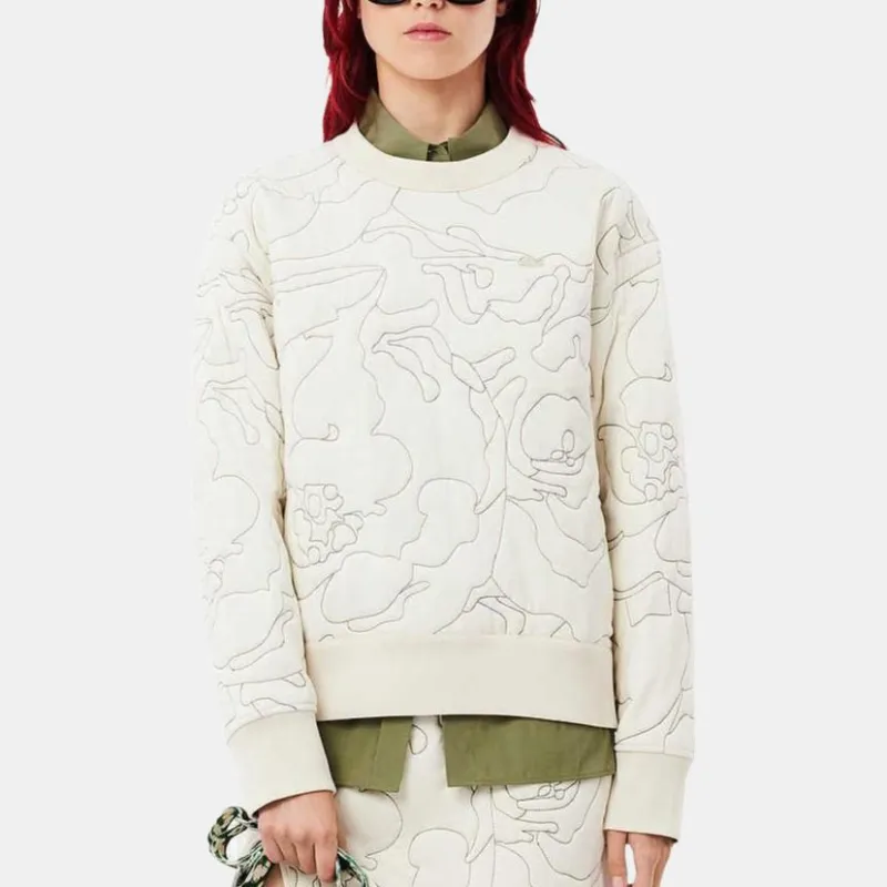 LACOSTE Embroidered Logo Crewneck Sweater-2