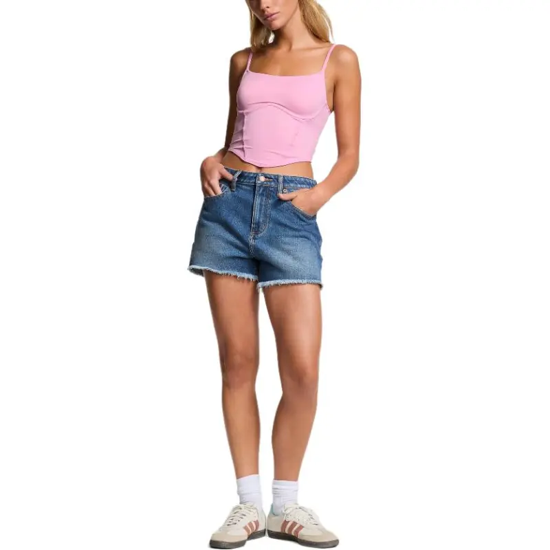 Victoria's Secret PINK Bralettes & Bra Tops The Cinched Micro Corset Top/MP Bra Women's Moonstone Pink-1