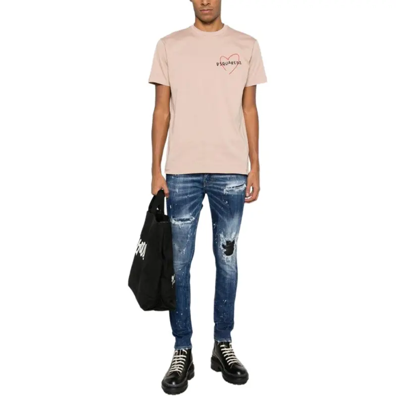 DSQUARED2 Distressed Low rise Skinny Jeans-1