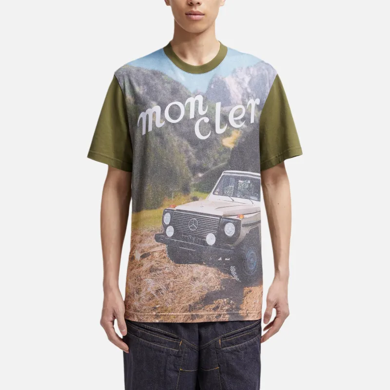 Moncler X Mercedes Benz Nigo Printed Cotton T Shirt-2