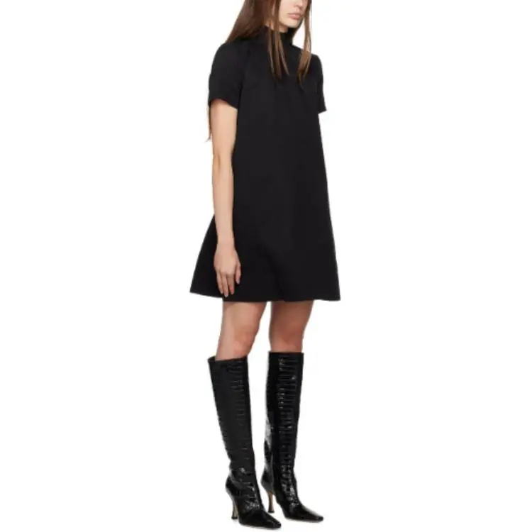 Staud Short-Sleeved Dresses Women's Black-2