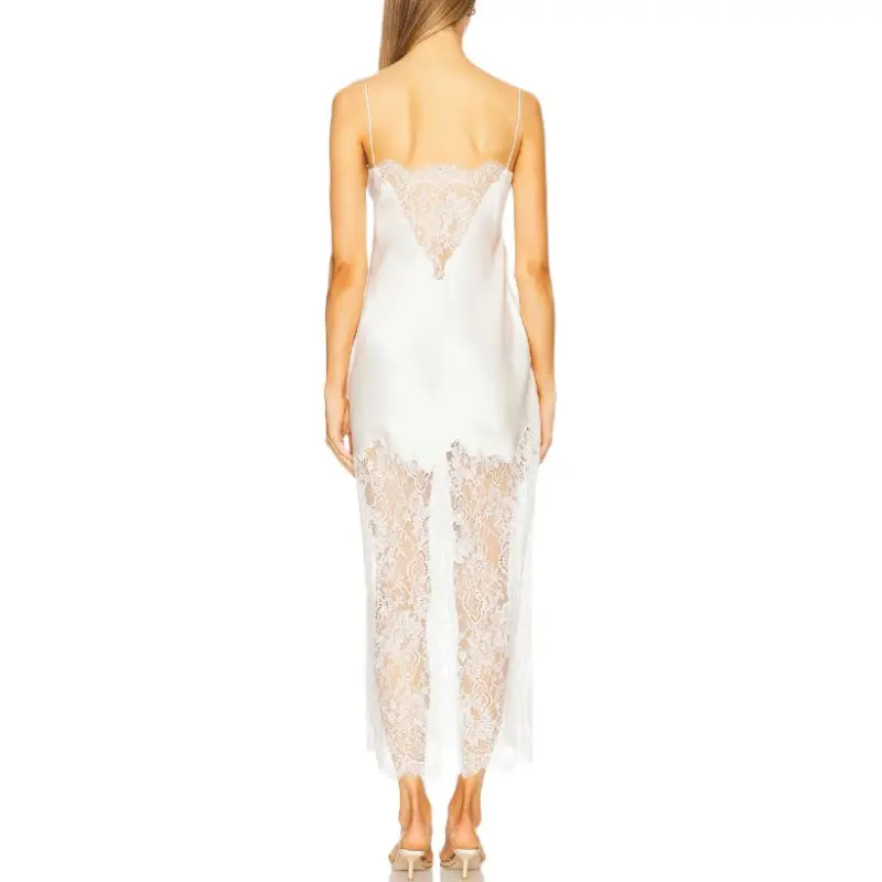LOVESHACKFANCY Slip Dress Women's White-1