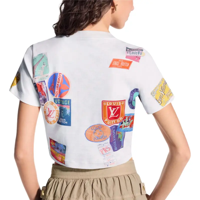 LOUIS VUITTON Mahina Patch Print Crop Top-2