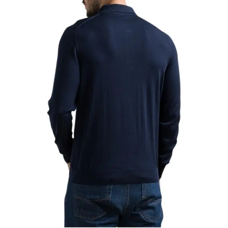 KITON Half zip Wool Polo Shirt-4
