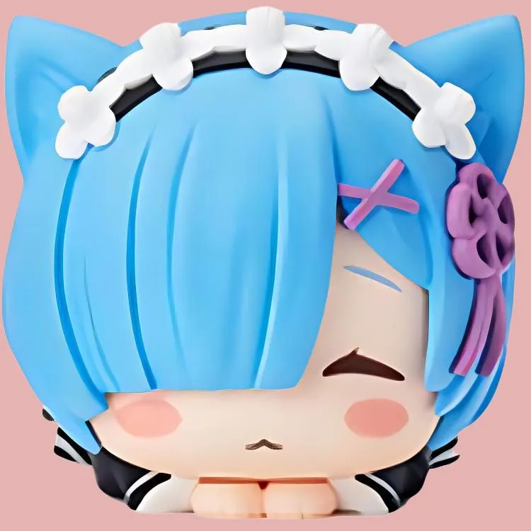SEGA Rem Sega Re Zero Starting Life In Another World Rem Ram Echidna Cat Ear Pappa 5cm Bonus Gifts-3