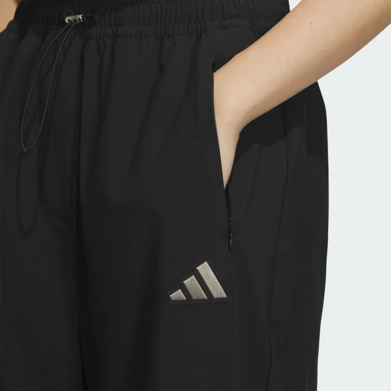 Adidas Climacool PARACHUTE TRACKSUIT BOTTOMS Casual Pants Women's Black-4