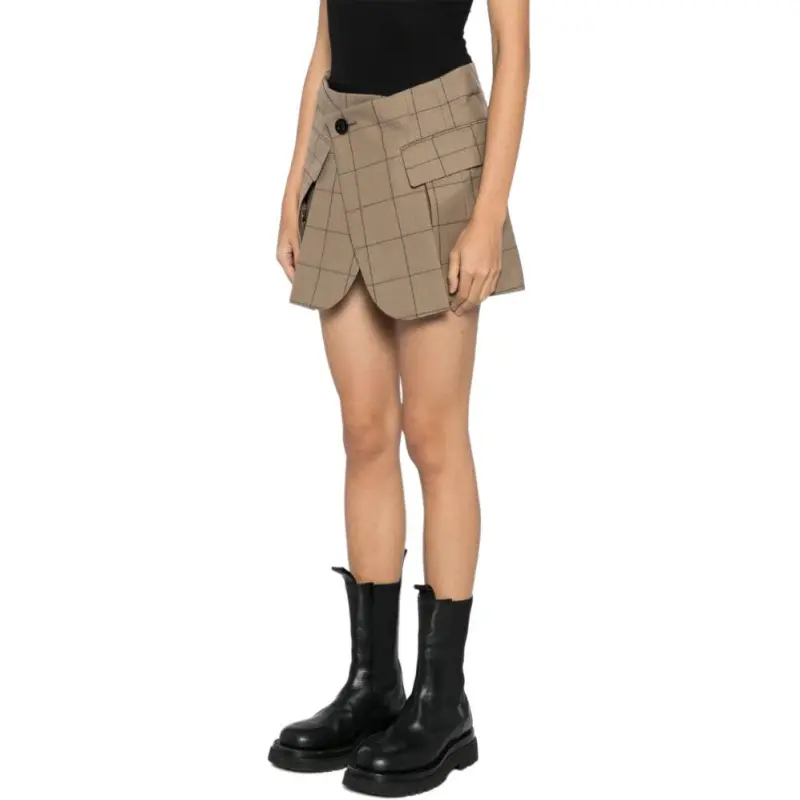 Sacai Windowpane Checked Bermuda-3