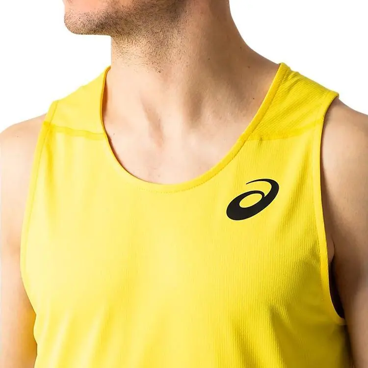 Asics Tank Tops Men Yellow-3